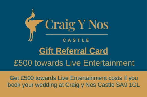 Live Entertainment Gift Card Craig y Nos Castle