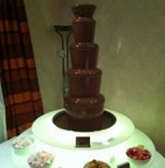 Giant Chocolate Fountain Swansea Weddings