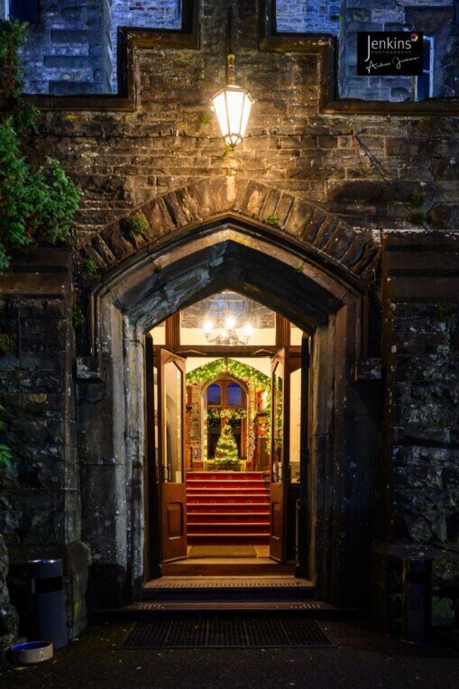 Craig y nos Castle porch