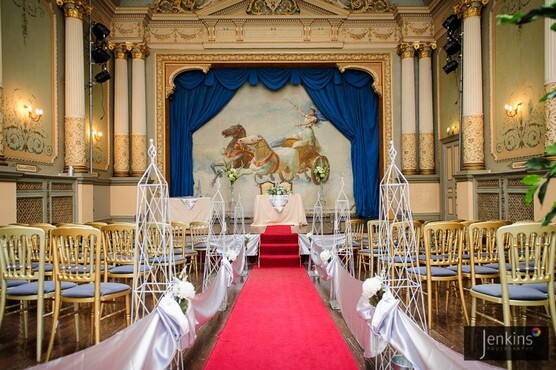 Theatre at Craig y Nos for wedding Ceremony Room Craig y Nos Castle wedding