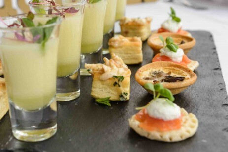 Canapes Choices Craig y Nos Castle Brecon Beacons South Wales Weddings