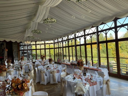 Wedding Reception at Craig y Nos Castle's Conservatory