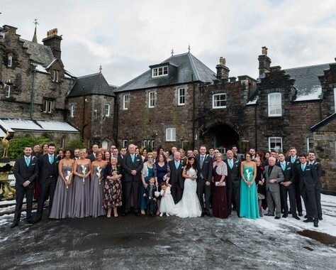 Winter wedding in ice Craig y Nos