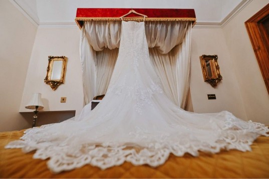 Bristol Wedding dress at Craig y Nos Castle