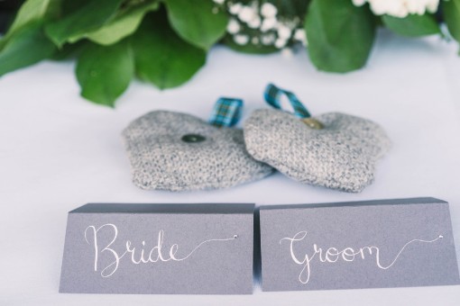 Bride & Groom Table settings