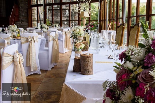 South Wales Castle Wedding Venue Conservatory Craig y Nos 