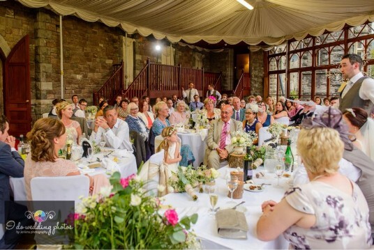 South Wales Castle Wedding Venue Conservatory Craig y Nos 