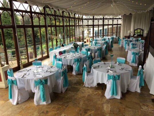 Centre of Attention Table Display Craig y Nos Castle Conservatory