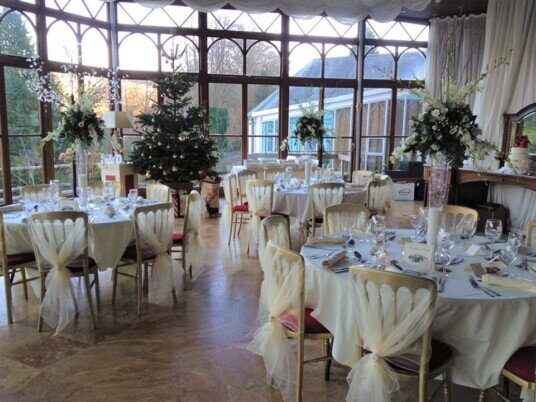 Centre of Attention Table Display Craig y Nos Castle Conservatory