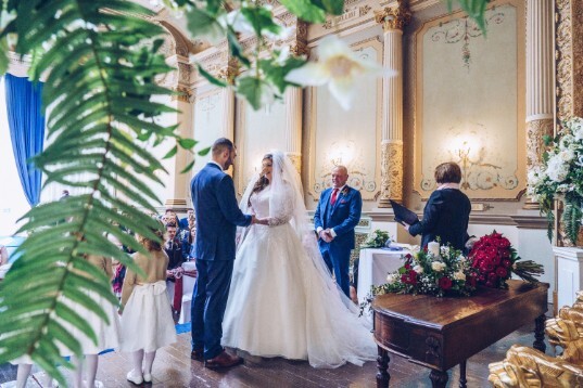 Marriage Venue Wales Craig y Nos Castle Ceremony Room 