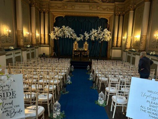 Chiavari Chairs Craig y Nos Ceremony Room