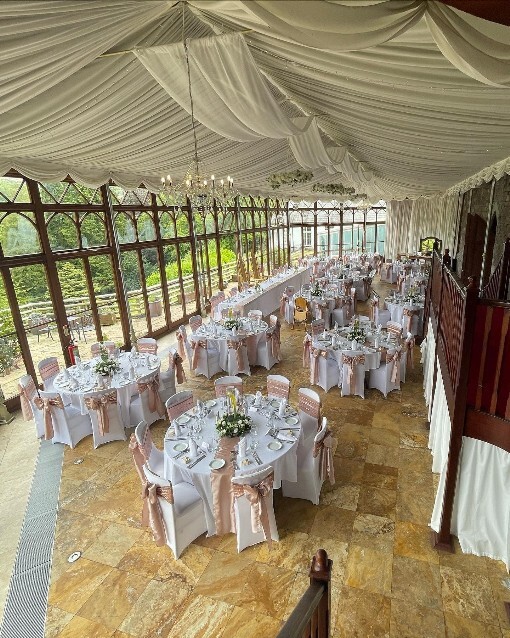 Conservatory Craig y Nos Castle wedding venue