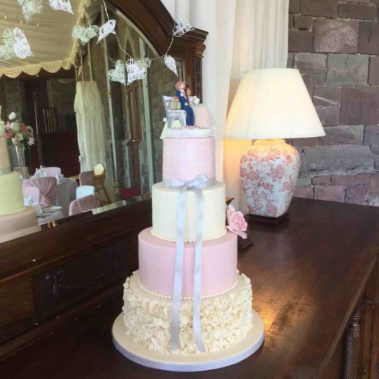Wedding Cake Craig y Nos Castle South Wales Self-Catering Wedding Venue