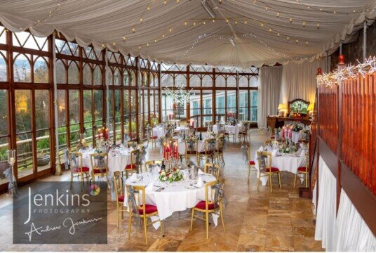 Craig y Nos Castle wedding venue breakfast room Swansea