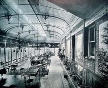 Conservatory with lantern roof circa 1900 Craig y Nos Castle