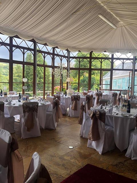 South Wales Castle Wedding Venue Conservatory Craig y Nos 