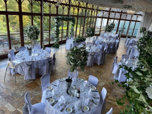 Craig y Nos Castle Wedding Banqueting room