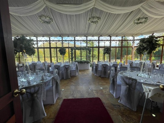 Craig y Nos Castle Wedding Reception Room white