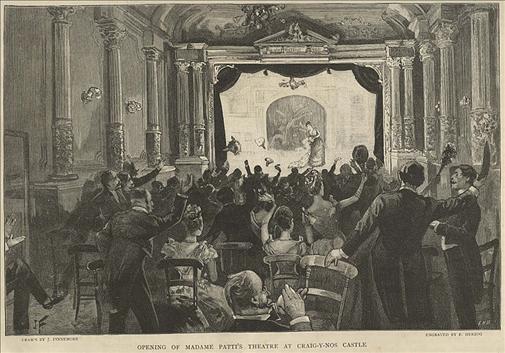Craig y Nos Castle Opera House 1891 Opening Night at Craig y Nos Castle Opera House Adelina Patti