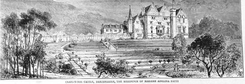 Craig y Nos Castle 1880-85 Craig y Nos Castle Adelina Patti 1880-85