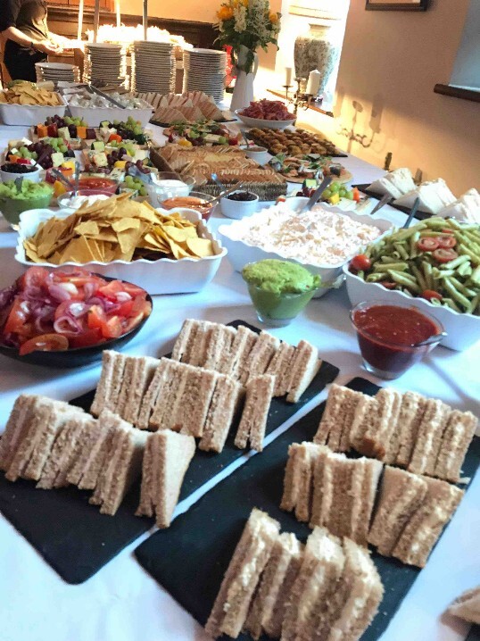  Evening Buffet at South Wales Wedding Venue Craig y Nos Castle