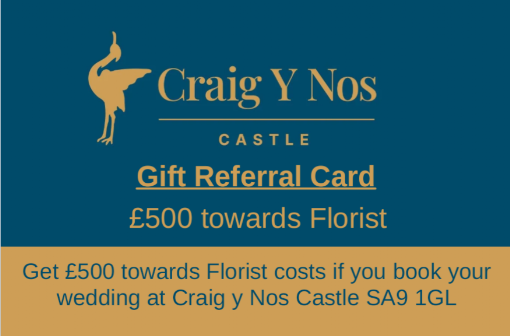 Florist Gift Card Craig y Nos Castle