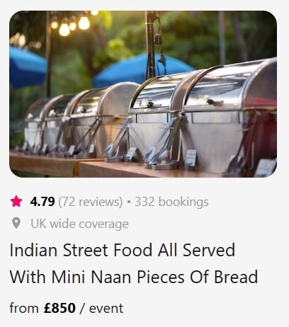 Indian Street Food Indian Street Food Craig y Nos Castle