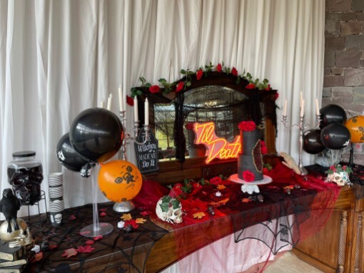 Craig y Nos Castle Conservatory Halloween Wedding