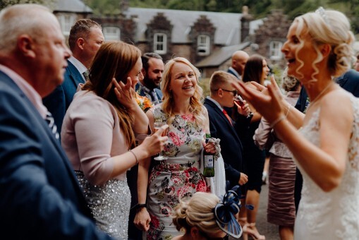 Llantrisant Weddings Craig y Nos Castle Courtyard