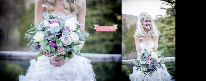 Bride with Bouquet Craig y Nos Castle weddings