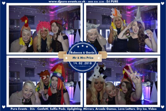 Selfie Pod at Wales Wedding Venue Craig y Nos Castle Music room with Pure Wedding DJ Selfie Pod at Pure Weddings DJ in the Music Room at South Wales Wedding Venue Craig y Nos Castle