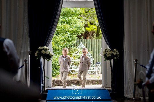 Ceremony room at Craig y Nos Castle Dyfed wedding venue