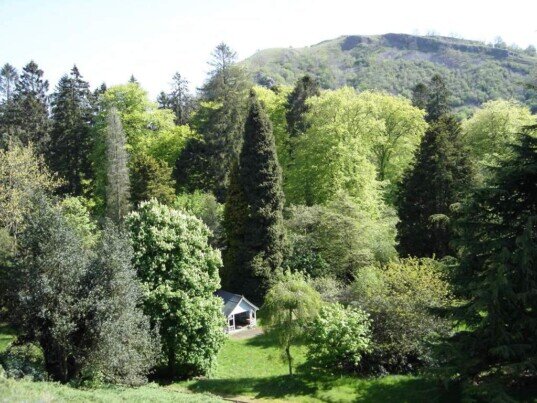 Craig y Nos Caslte's Summer House in lower gardens before its restoration Craig y Nos Caslte's Summer House Weddings Venue South Wales Craig y Nos Castle