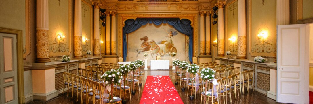 Theatre at Craig y Nos Caste as Wedding Ceremony Room