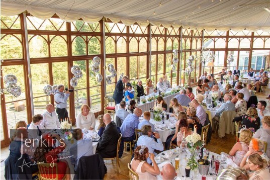 Conservatory at Craig y Nos Castle Wales Wedding Venue