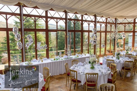 Conservatory at Craig y Nos Castle Wales Wedding Venue