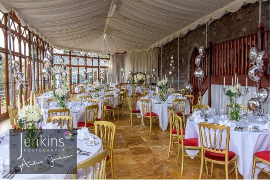 Conservatory at Craig y Nos Castle Wales Wedding Venue