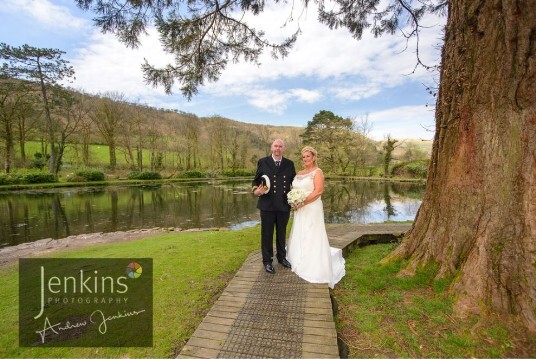 Boating Lake in Country Park at Craig y Nos Castle 