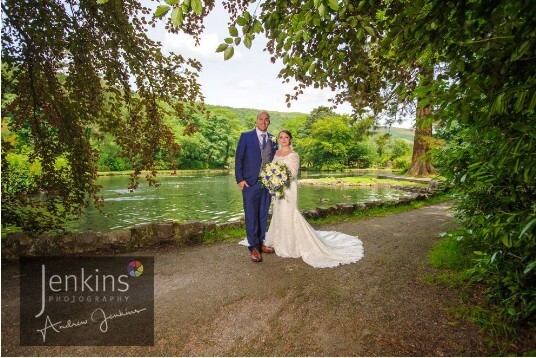 The Boating Lake at Craig y Nos Castle Wedding Venue in Wales