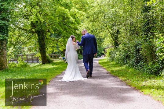 Woodland Walk at Craig y Nos Castle Wedding Venue in Wales