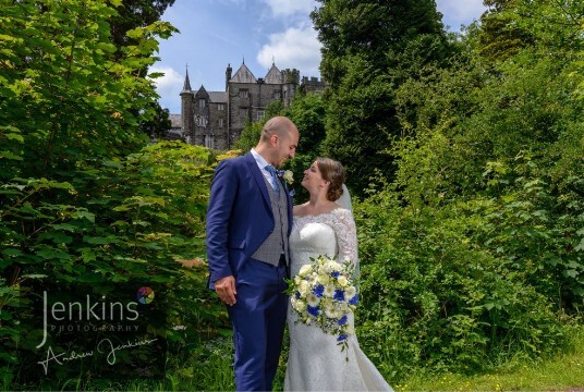 Lower Footpath at Craig y Nos Castle Wedding Venue in Wales