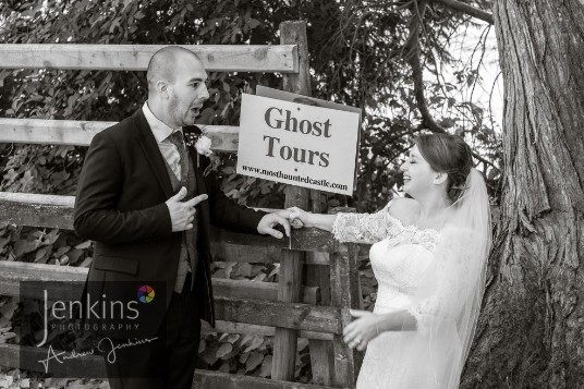 Ghost Tours in woodland at Craig y Nos Castle Wedding Venue in Wales