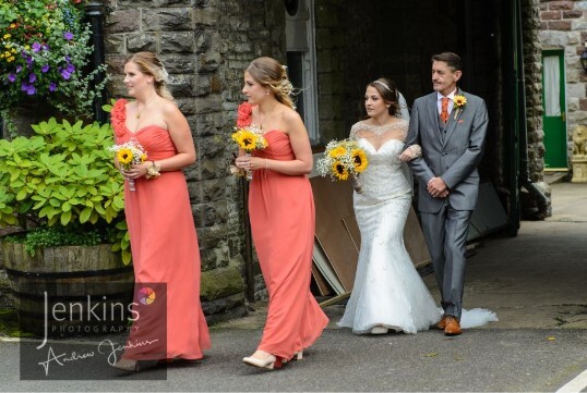 Bridesmaids Atrium arch at Craig y Nos Castle