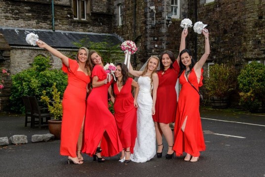 Wedding Ceremony Venue Swansea Craig y Nos Castle Courtyard 