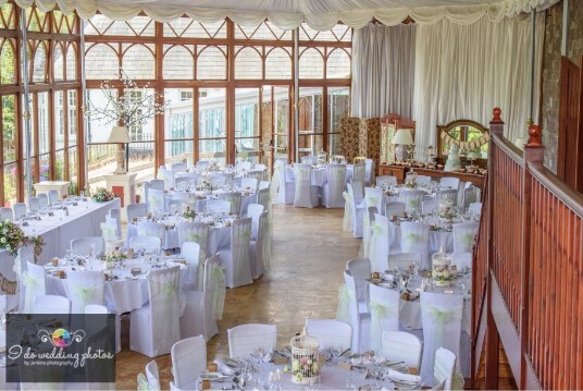 Conservatory at Craig y Nos Castle Wales Wedding Venue
