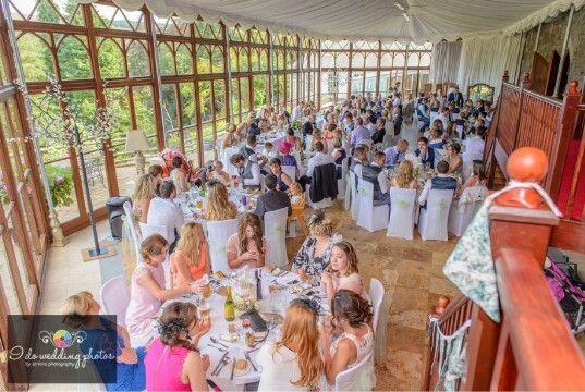 Conservatory at Craig y Nos Castle Wales Wedding Venue