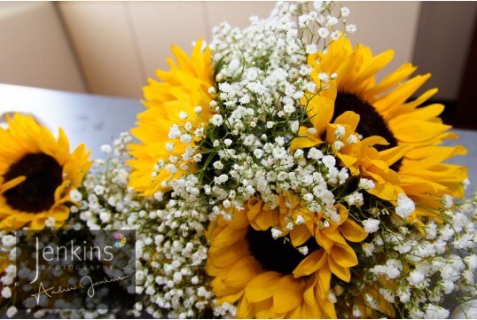 Craig y Nos Castle South Wales Wedding Venue Orange Floral Bouquet