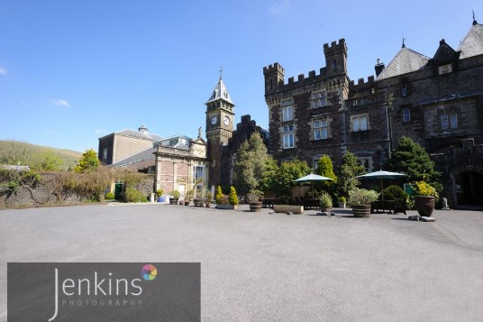 Wedding Venues South Wales Craig y Nos Castle Courtyard