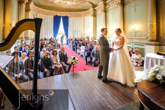 Last Minute Wedding Venues South Wales Craig y Nos Castle Ceremony Room