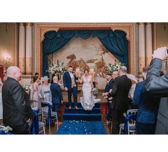 Marriage Venue Wales Craig y Nos Castle Ceremony Room 